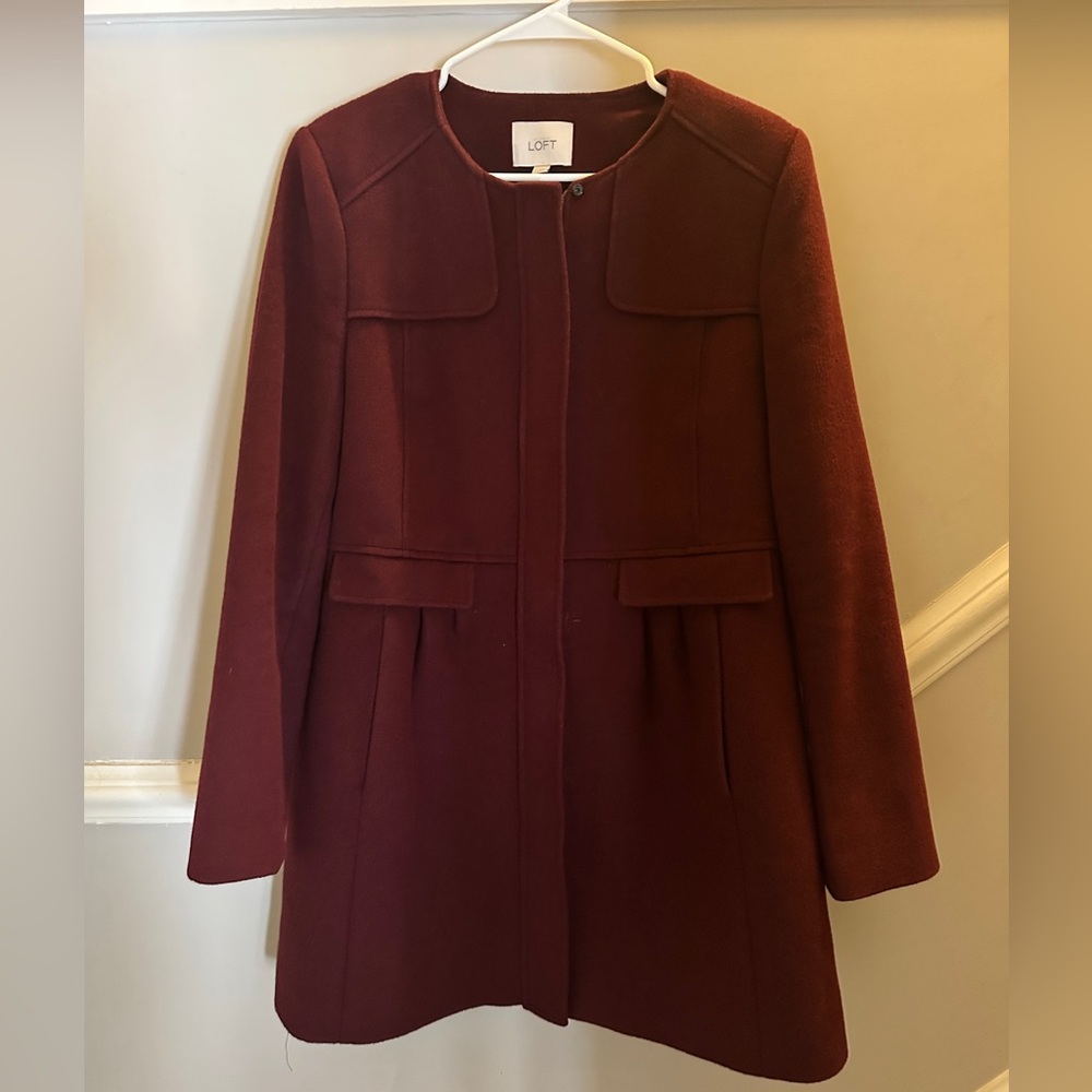 LOFT Burgundy Women's Coat